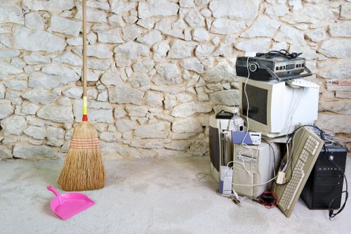 Types of builders waste including concrete and timber