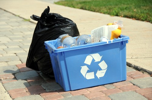 Various types of business waste materials