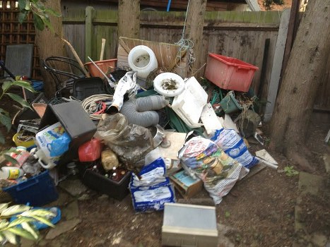 Variety of items being cleared during house clearance